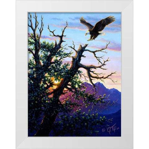 Touchdown PaintingJeff Tift White Modern Wood Framed Art Print by Tift, Jeff