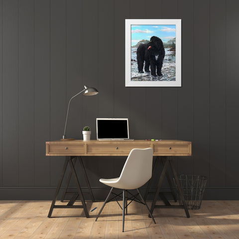 SEAMAN White Modern Wood Framed Art Print by Tift, Jeff
