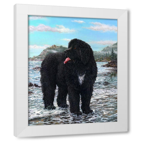 SEAMAN White Modern Wood Framed Art Print by Tift, Jeff