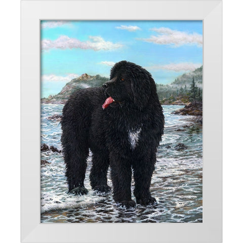 SEAMAN White Modern Wood Framed Art Print by Tift, Jeff
