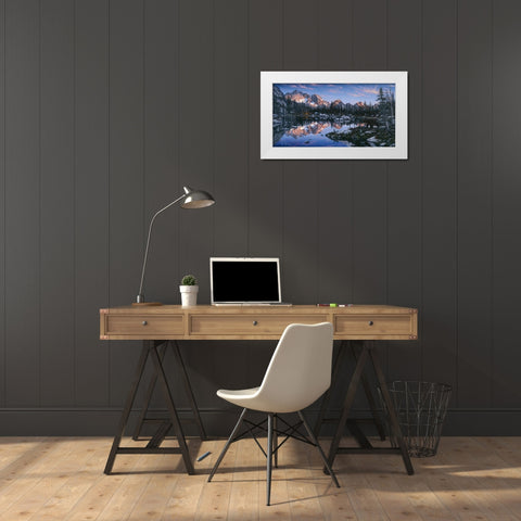 The Visitor 2 White Modern Wood Framed Art Print by Tift, Jeff
