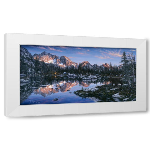 The Visitor 2 White Modern Wood Framed Art Print by Tift, Jeff