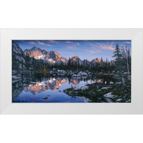 The Visitor 2 White Modern Wood Framed Art Print by Tift, Jeff