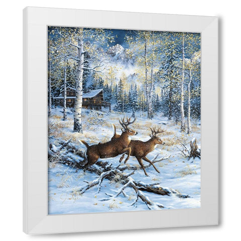 A Pair White Modern Wood Framed Art Print by Tift, Jeff