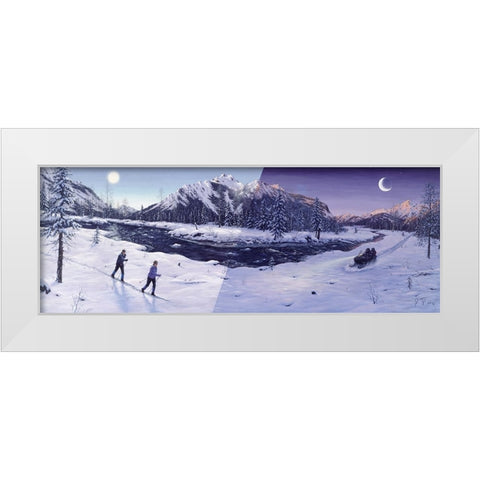 Large Mural White Modern Wood Framed Art Print by Tift, Jeff