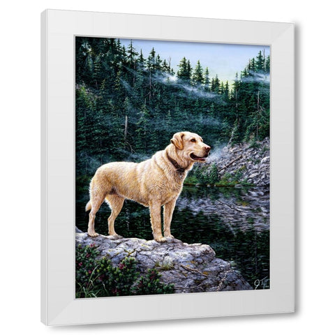Standing Tall White Modern Wood Framed Art Print by Tift, Jeff