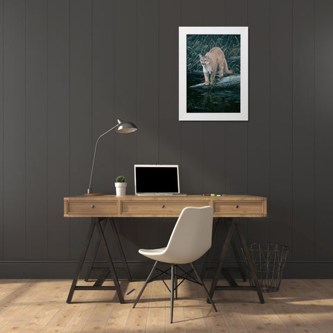 Sudden Intent White Modern Wood Framed Art Print by Tift, Jeff