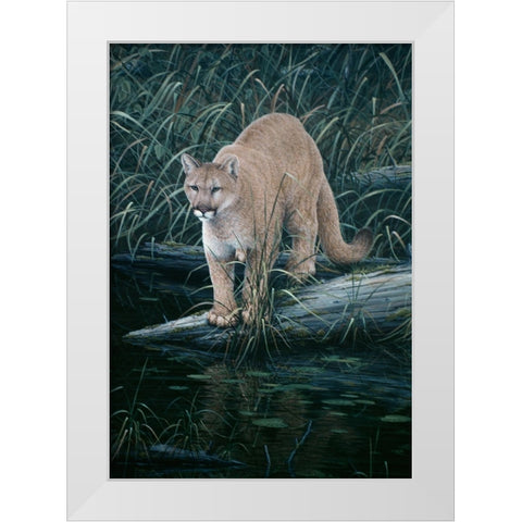 Sudden Intent White Modern Wood Framed Art Print by Tift, Jeff