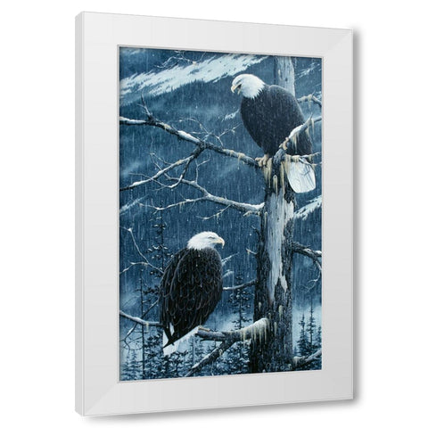 Another Rainy Day White Modern Wood Framed Art Print by Tift, Jeff