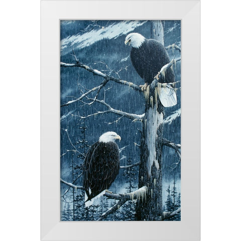 Another Rainy Day White Modern Wood Framed Art Print by Tift, Jeff