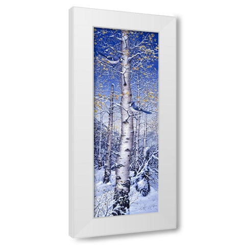 Blue Jay White Modern Wood Framed Art Print by Tift, Jeff