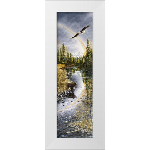 Autumns Bounty White Modern Wood Framed Art Print by Tift, Jeff