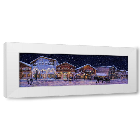 Hometown Holiday 2 White Modern Wood Framed Art Print by Tift, Jeff