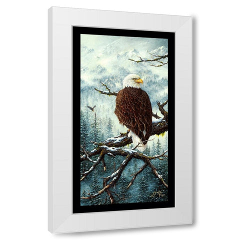 Eagle Rest White Modern Wood Framed Art Print by Tift, Jeff