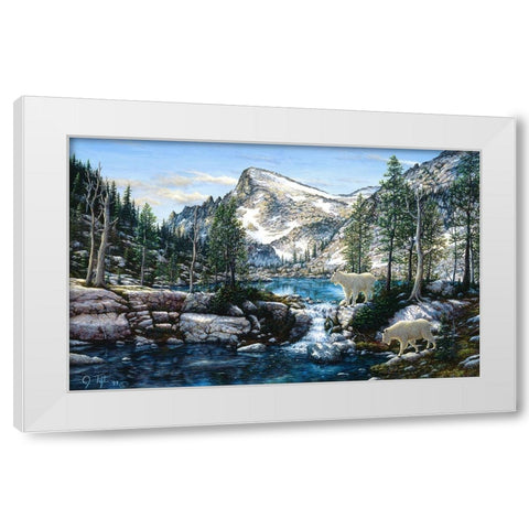 Summer In The Enchantments White Modern Wood Framed Art Print by Tift, Jeff