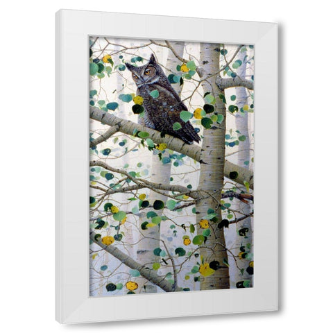 Watchful Eyes 2 White Modern Wood Framed Art Print by Tift, Jeff