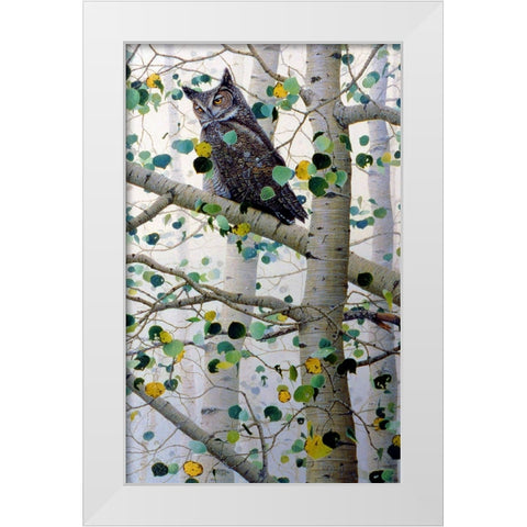 Watchful Eyes 2 White Modern Wood Framed Art Print by Tift, Jeff
