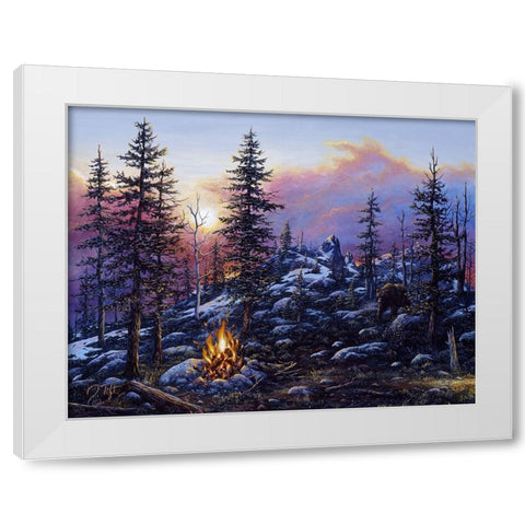 The Intruder White Modern Wood Framed Art Print by Tift, Jeff