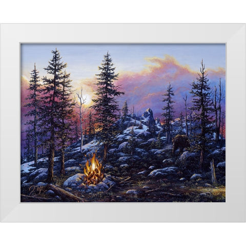 The Intruder White Modern Wood Framed Art Print by Tift, Jeff
