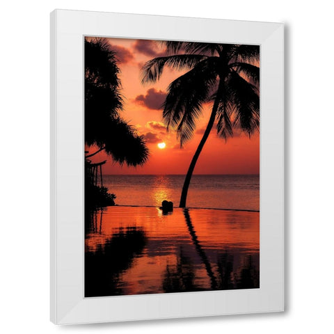 Maldives Dream Comes True 2 White Modern Wood Framed Art Print by Jenny Rainbow Fine Art
