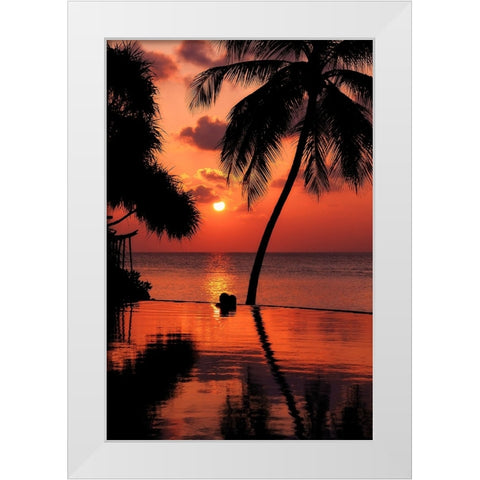 Maldives Dream Comes True 2 White Modern Wood Framed Art Print by Jenny Rainbow Fine Art