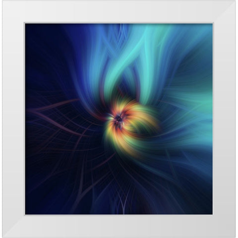 Mystery of Colors Education White Modern Wood Framed Art Print by Jenny Rainbow Fine Art