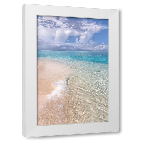 Natural Wonder Maldives White Modern Wood Framed Art Print by Jenny Rainbow Fine Art