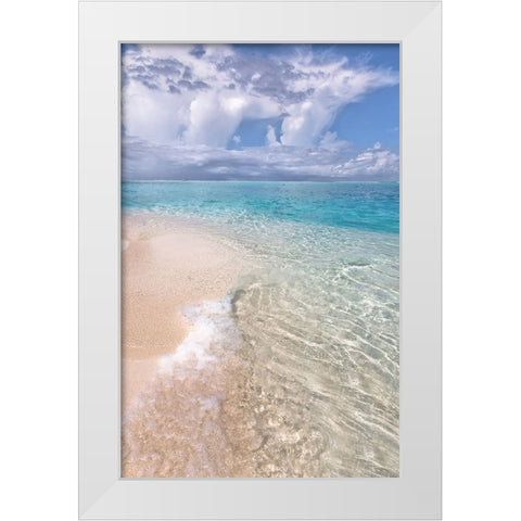Natural Wonder Maldives White Modern Wood Framed Art Print by Jenny Rainbow Fine Art