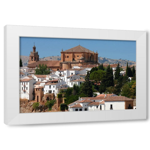 Ronda Andalusia White Modern Wood Framed Art Print by Jenny Rainbow Fine Art
