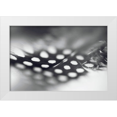 Angel Flight  Series Noublie Pas White Modern Wood Framed Art Print by Jenny Rainbow Fine Art
