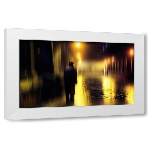 Ghost of Love 1 White Modern Wood Framed Art Print by Jenny Rainbow Fine Art