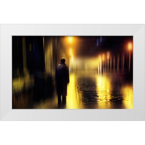 Ghost of Love 1 White Modern Wood Framed Art Print by Jenny Rainbow Fine Art