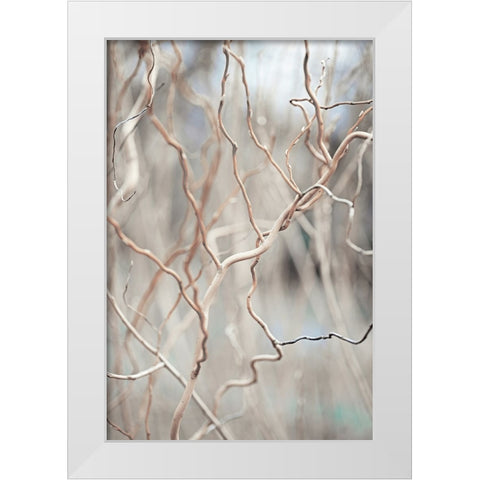 Lost World White Modern Wood Framed Art Print by Jenny Rainbow Fine Art
