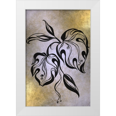 Monstera Leaf White Modern Wood Framed Art Print by Jenny Rainbow Fine Art