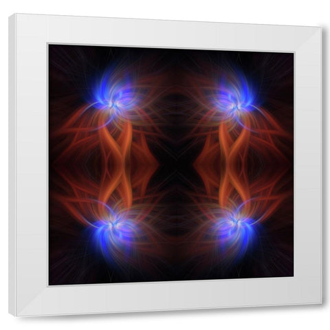Mystery of Colors Revealed Light White Modern Wood Framed Art Print by Jenny Rainbow Fine Art