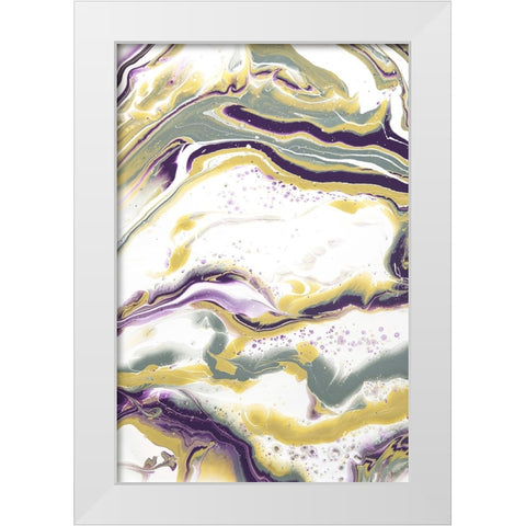 Acrylic Painting Olive Gardens 11 White Modern Wood Framed Art Print by Jenny Rainbow Fine Art