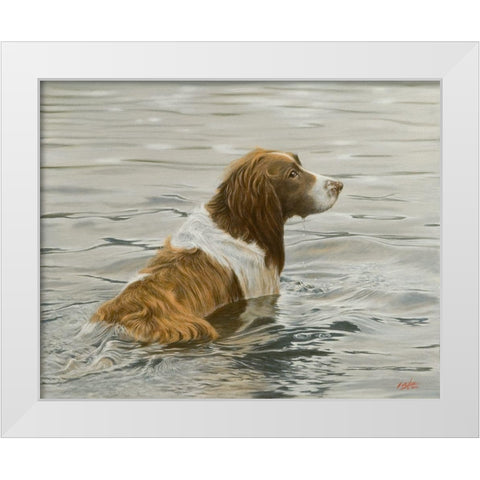 117f White Modern Wood Framed Art Print by Silver, John