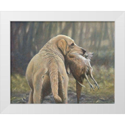 118b White Modern Wood Framed Art Print by Silver, John