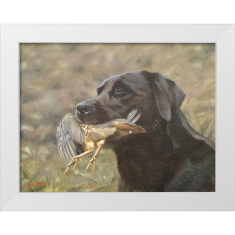 119a White Modern Wood Framed Art Print by Silver, John