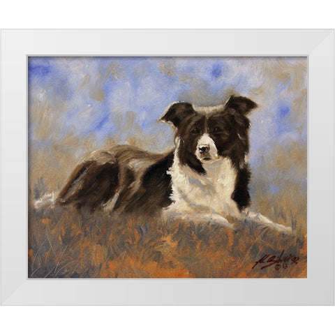 005b White Modern Wood Framed Art Print by Silver, John