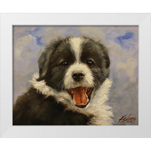 008b White Modern Wood Framed Art Print by Silver, John