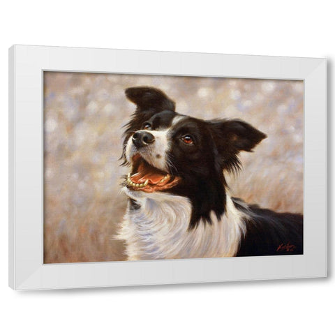 009c White Modern Wood Framed Art Print by Silver, John