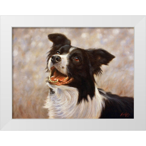009c White Modern Wood Framed Art Print by Silver, John