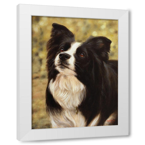 010c White Modern Wood Framed Art Print by Silver, John