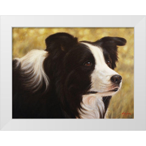 011c White Modern Wood Framed Art Print by Silver, John