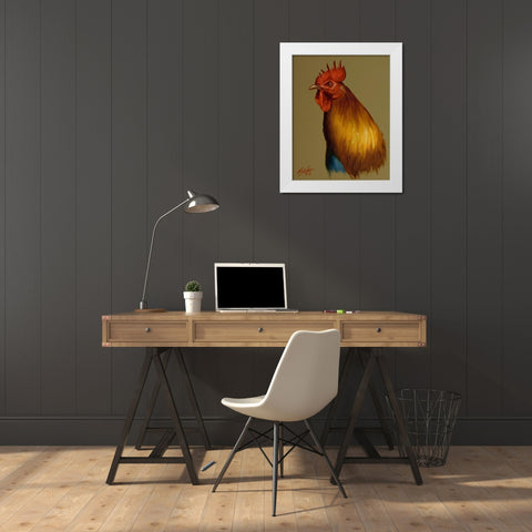 C003 White Modern Wood Framed Art Print by Silver, John