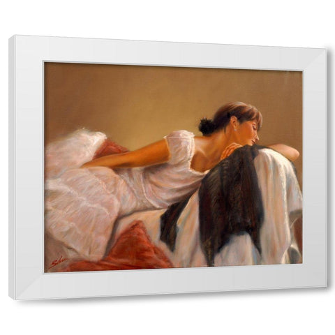 FigDSC_5181 White Modern Wood Framed Art Print by Silver, John