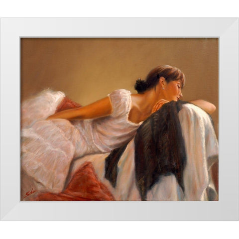 FigDSC_5181 White Modern Wood Framed Art Print by Silver, John
