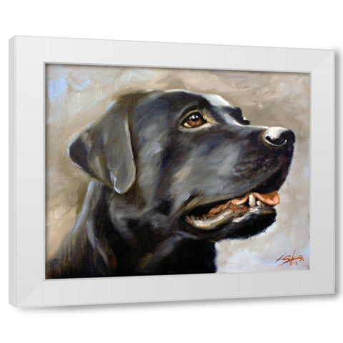 34 White Modern Wood Framed Art Print by Silver, John