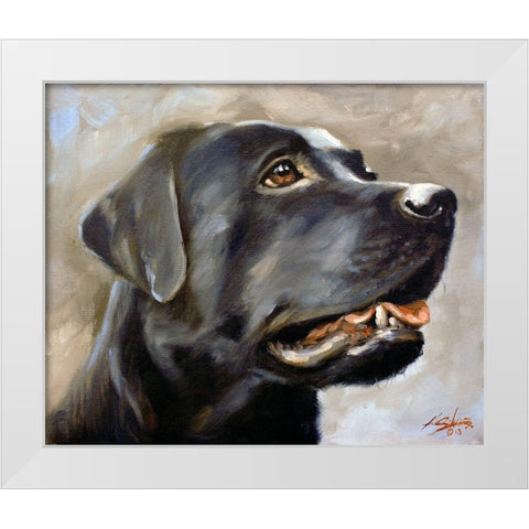 34 White Modern Wood Framed Art Print by Silver, John